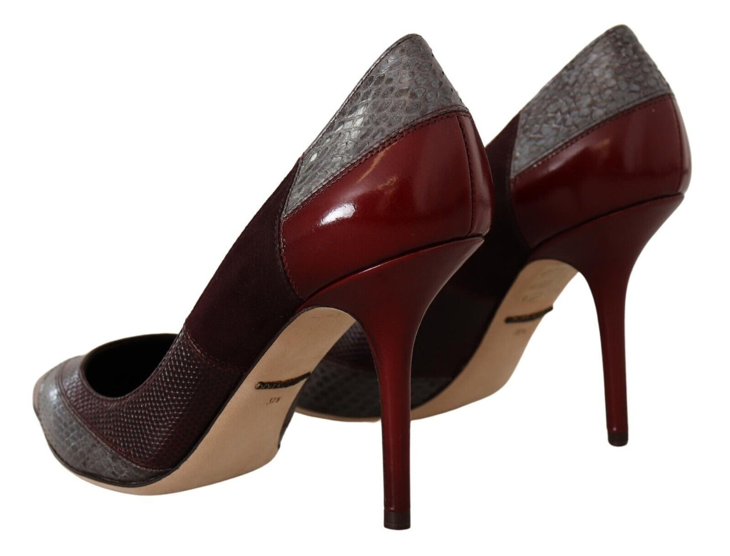 Dolce & Gabbana Multicolor Exotic Leather Heels Pumps Shoes Dolce & Gabbana