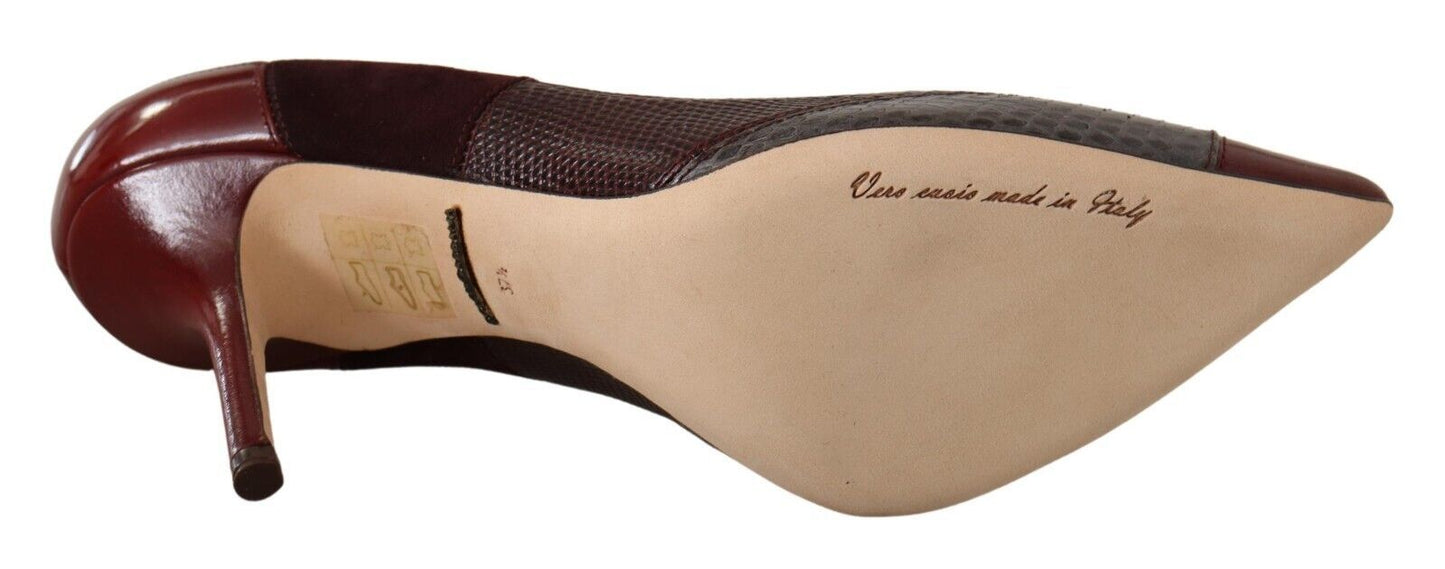 Dolce & Gabbana Multicolor Exotic Leather Heels Pumps Shoes Dolce & Gabbana