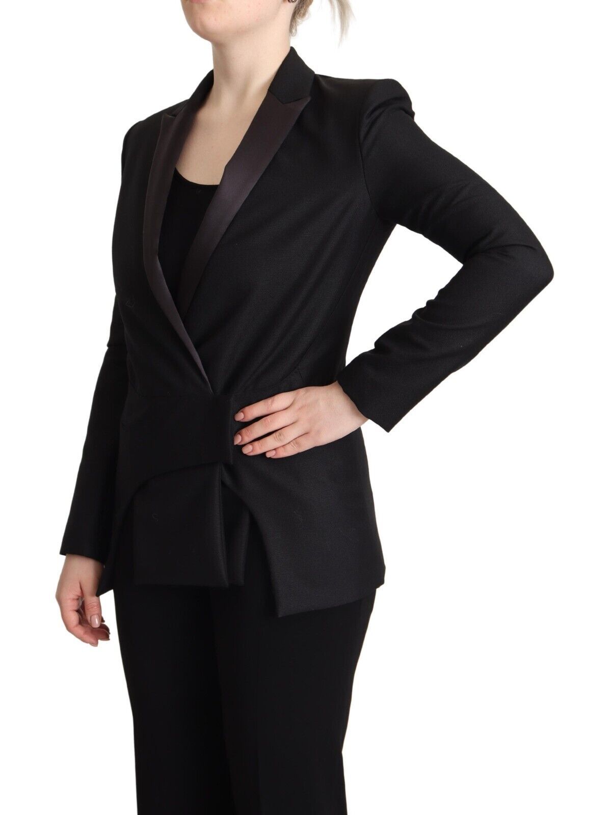 Costume National Black Long Sleeves Double Breasted Jacket Costume National