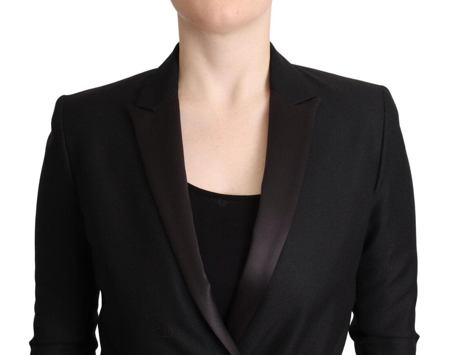 Costume National Black Long Sleeves Double Breasted Jacket Costume National
