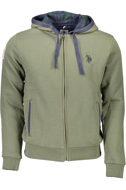 U.S. POLO ASSN. Green Cotton Men Sweater U.S. POLO ASSN.