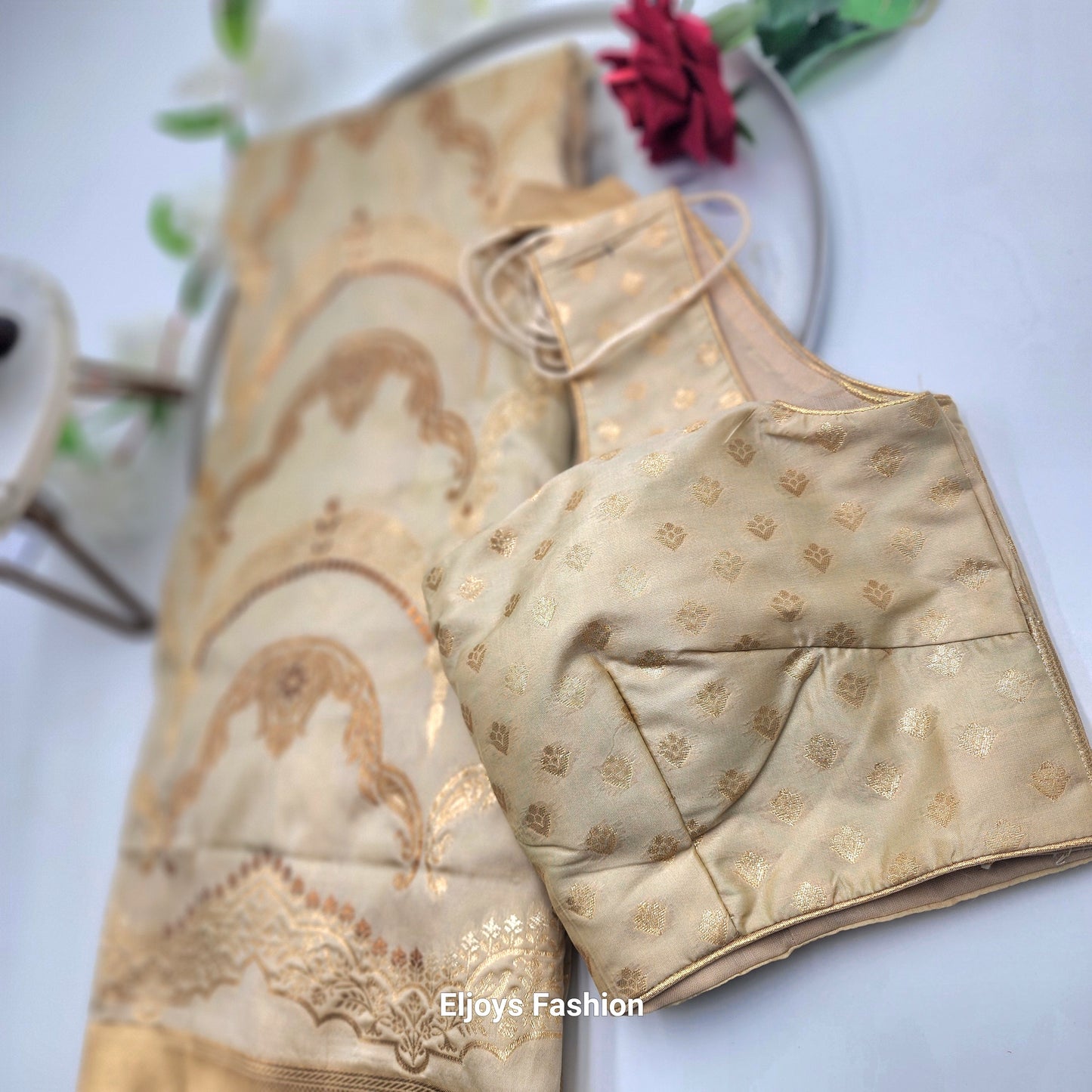 Banarasi Silk Festival Wear Saree - Beige