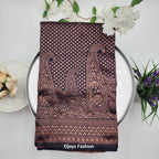 Soft Lichi Silk Designer Saree Jaqard work Navy Blue 1113