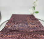 Soft Lichi Silk Designer Saree Jaqard work Navy Blue 1113
