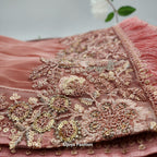 Bollywood Designer Fancy Partywear Saree Soft silk - Peach