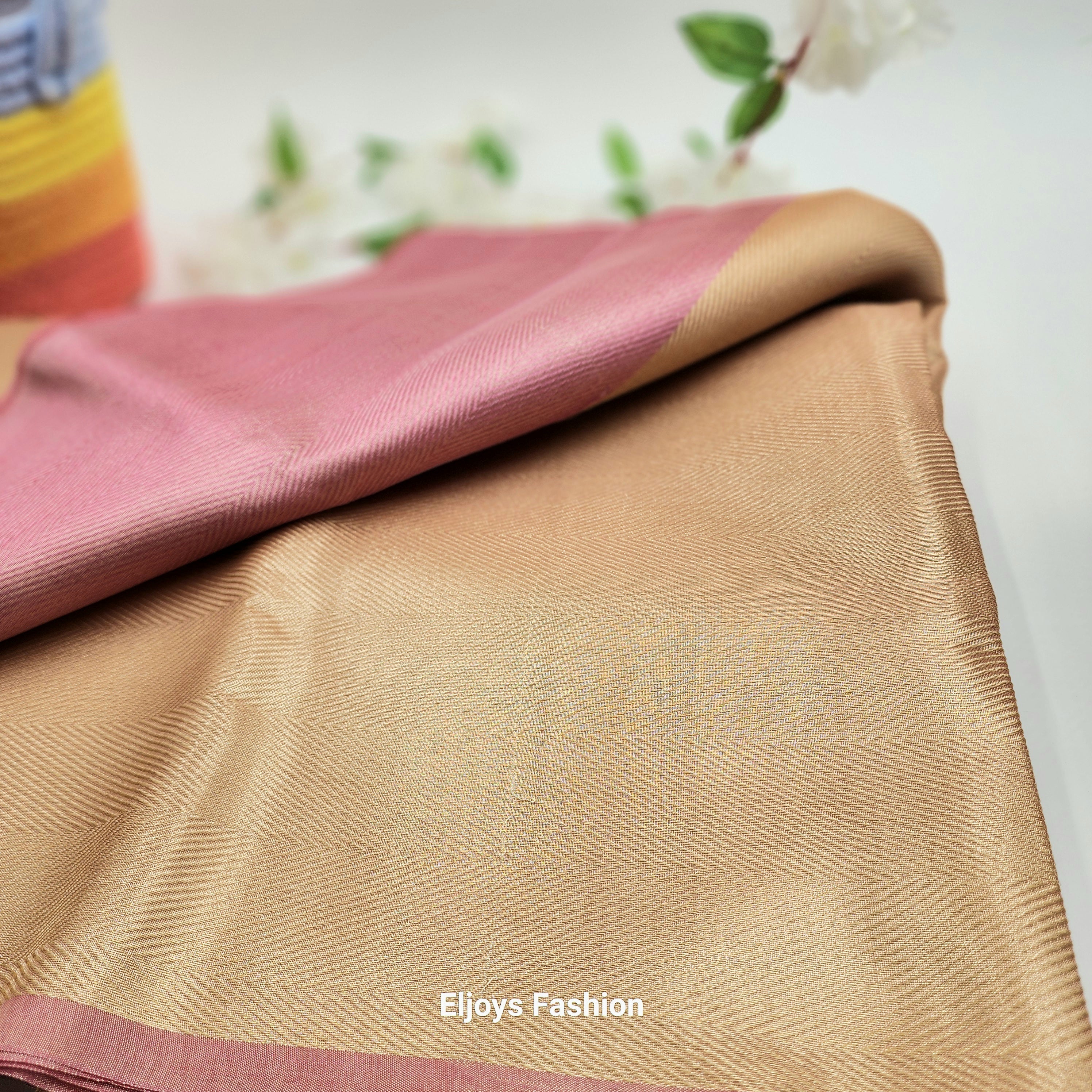 Indian Semi Silk saree - Inspired by Jyothika Ambani wedding Baby pink 1107
