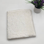 Satin white Saree with bead works 1106