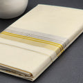 Dhoti Kerala traditional style Silver and Gold lining
