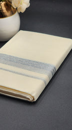 Dhoti Mundu Traditional South Indian style with Multi Silver Lining Eljoys Fashion