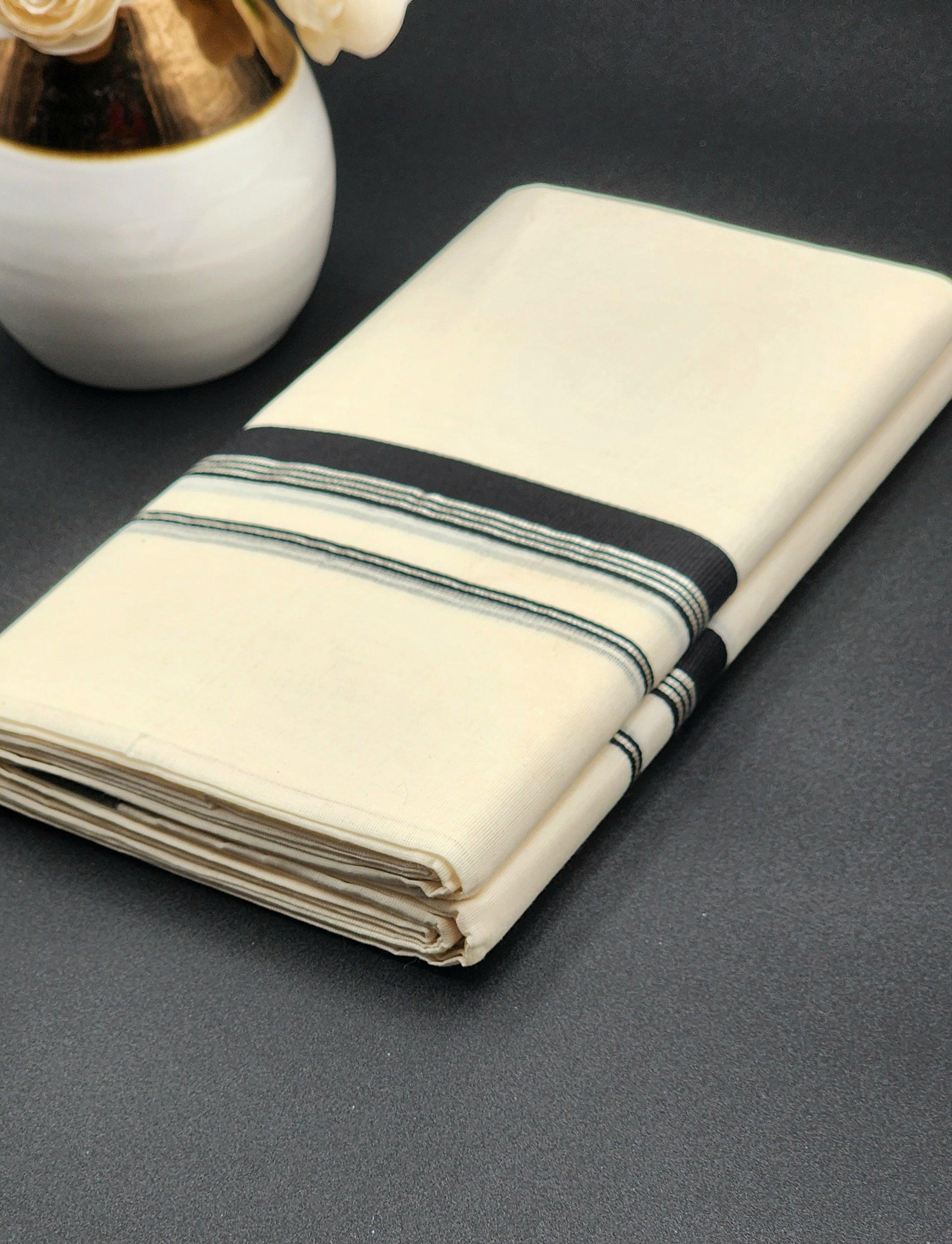 Dhoti with silver and black lining Eljoys Fashion
