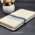 Dhoti Mundu South Indian traditional style with Grey,black and white line border Eljoys Fashion