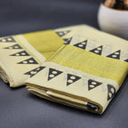 Set Mundu Temple design in Black or Blue