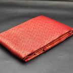 Brocade saree- red with border -1140 Eljoys Fashion