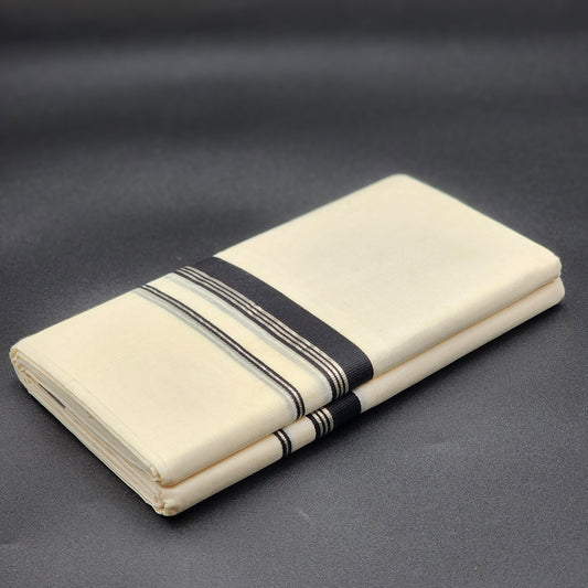 Dhoti with silver and black lining Eljoys Fashion