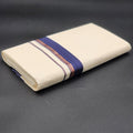 Dhoti Violet and copper border Eljoys Fashion