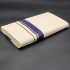 Dhoti Violet and copper border Eljoys Fashion