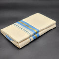 Dhoti in Sky blue and Gold border Eljoys Fashion