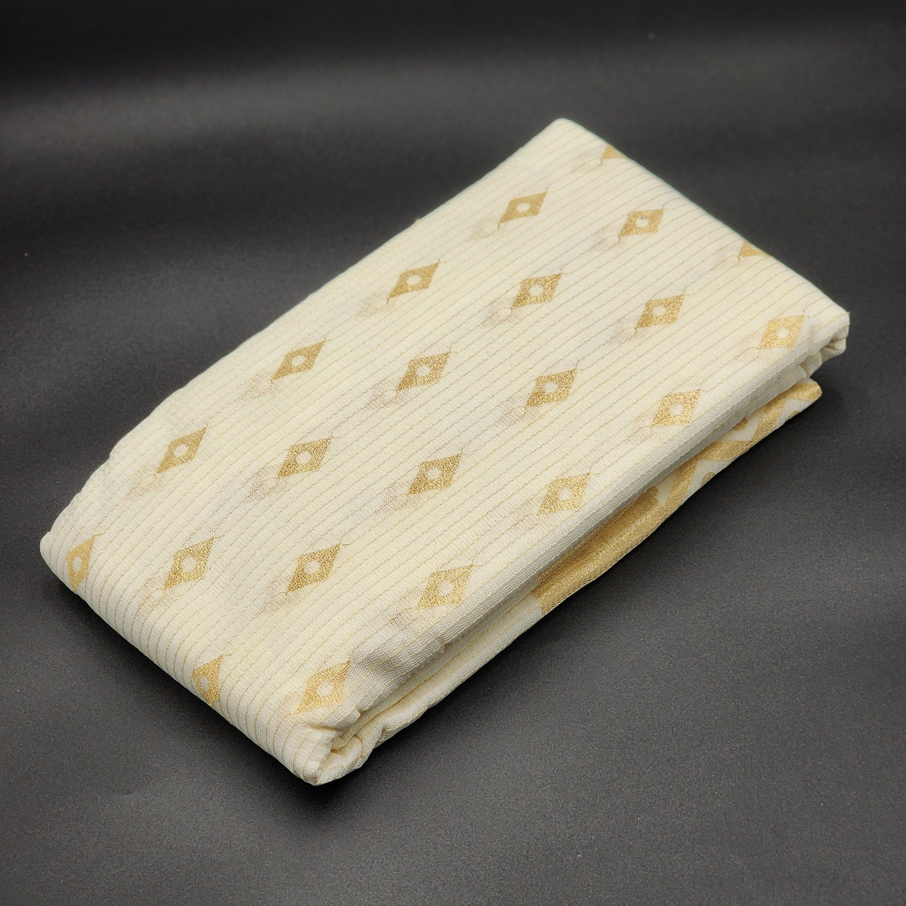 Blended Linen Tissue Silk Saree with Golden Geometric pattern 1165 Eljoys Fashion
