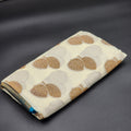 Tissue Silk Saree in Off white color with Contrast Blue border full body double leaf motif pattern 1159 Eljoys Fashion