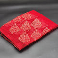 Net Saree in Burgundy with Silver red embroidery 1163 Eljoys Fashion