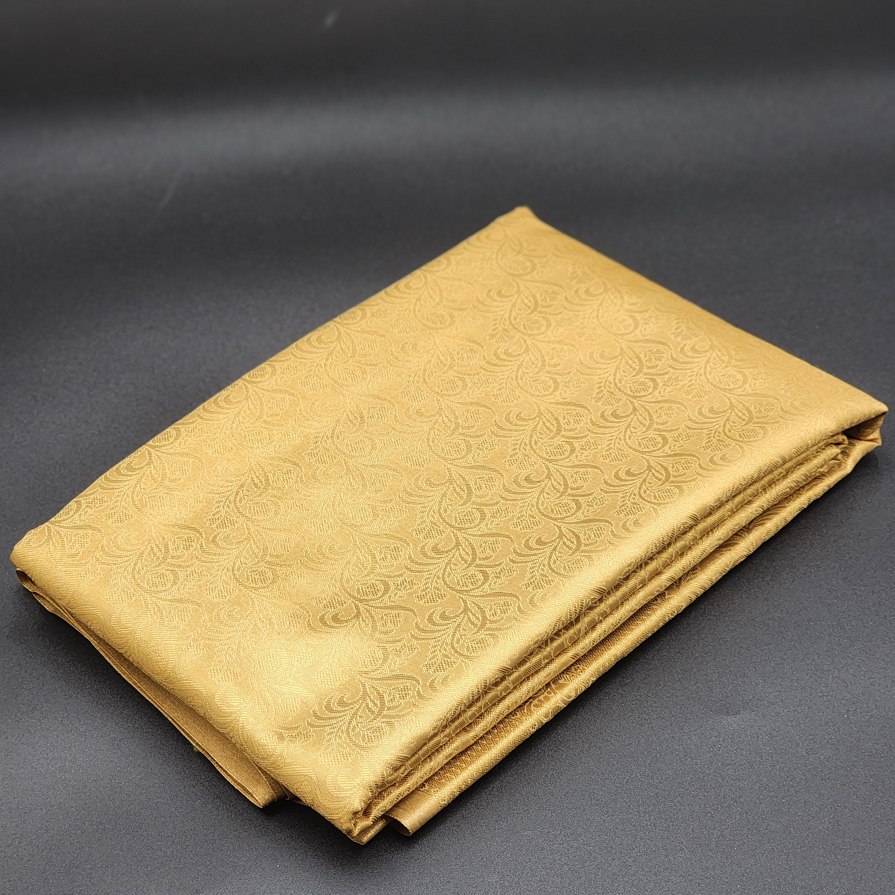 Saree -golden brocade with blouse piece-1168 Eljoys Fashion