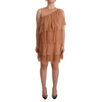 Liu Jo Pink Lace Sleeveless Mini Shift Layered Dress