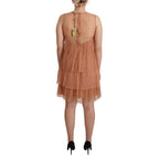 Liu Jo Pink Lace Sleeveless Mini Shift Layered Dress