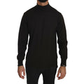 MILA SCHÖN Brown Turtle Neck Pullover Wool Sweater