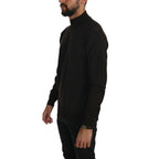 MILA SCHÖN Brown Turtle Neck Pullover Wool Sweater