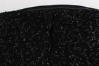 Masha Ma Black Strapless Embellished Pencil Dress