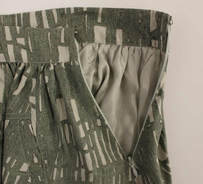 Comeforbreakfast Gray Mini Short A-Line Skirt Comeforbreakfast