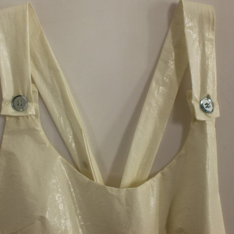 Licia Florio White Halterneck Knee Length Tea Dress