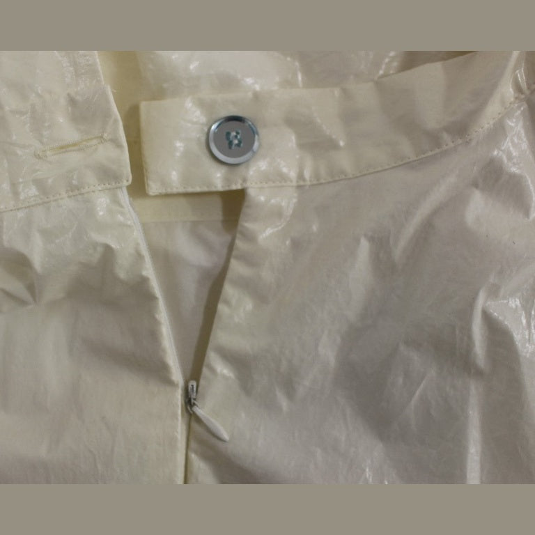 Licia Florio White Halterneck Knee Length Tea Dress