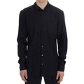 Dolce & Gabbana Purple Striped Cotton Pajama Lounge Shirt