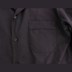 Dolce & Gabbana Purple Striped Cotton Pajama Lounge Shirt