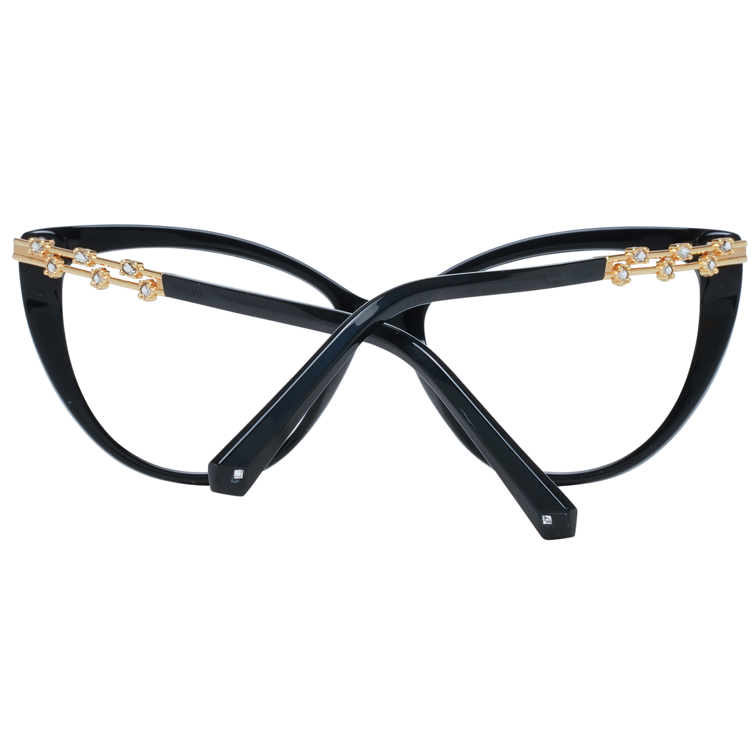 Swarovski Elegant Black Cat Eye Designer Eyeglasses Swarovski