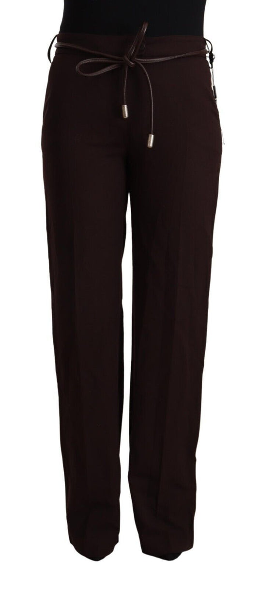 Patrizia Pepe Black High Waist Straight Formal Pants Patrizia Pepe
