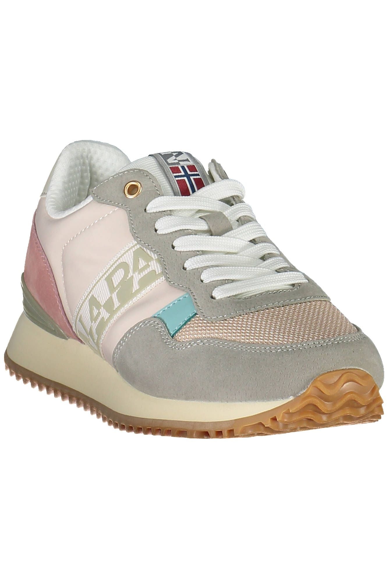 Napapijri Chic Pink Laced Sneakers with Logo Detail Napapijri