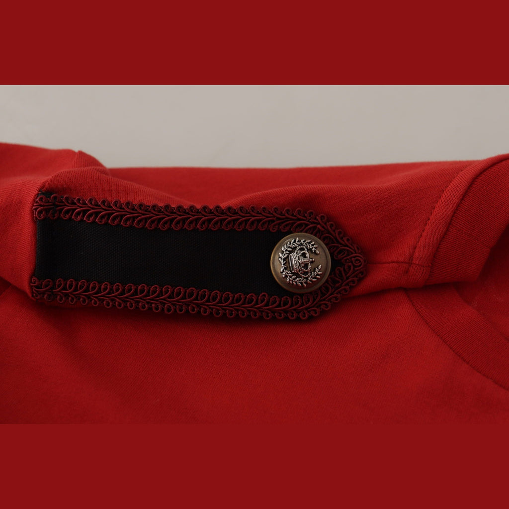 Dolce & Gabbana Red Amor Vincit Omnia Crewneck T-shirt