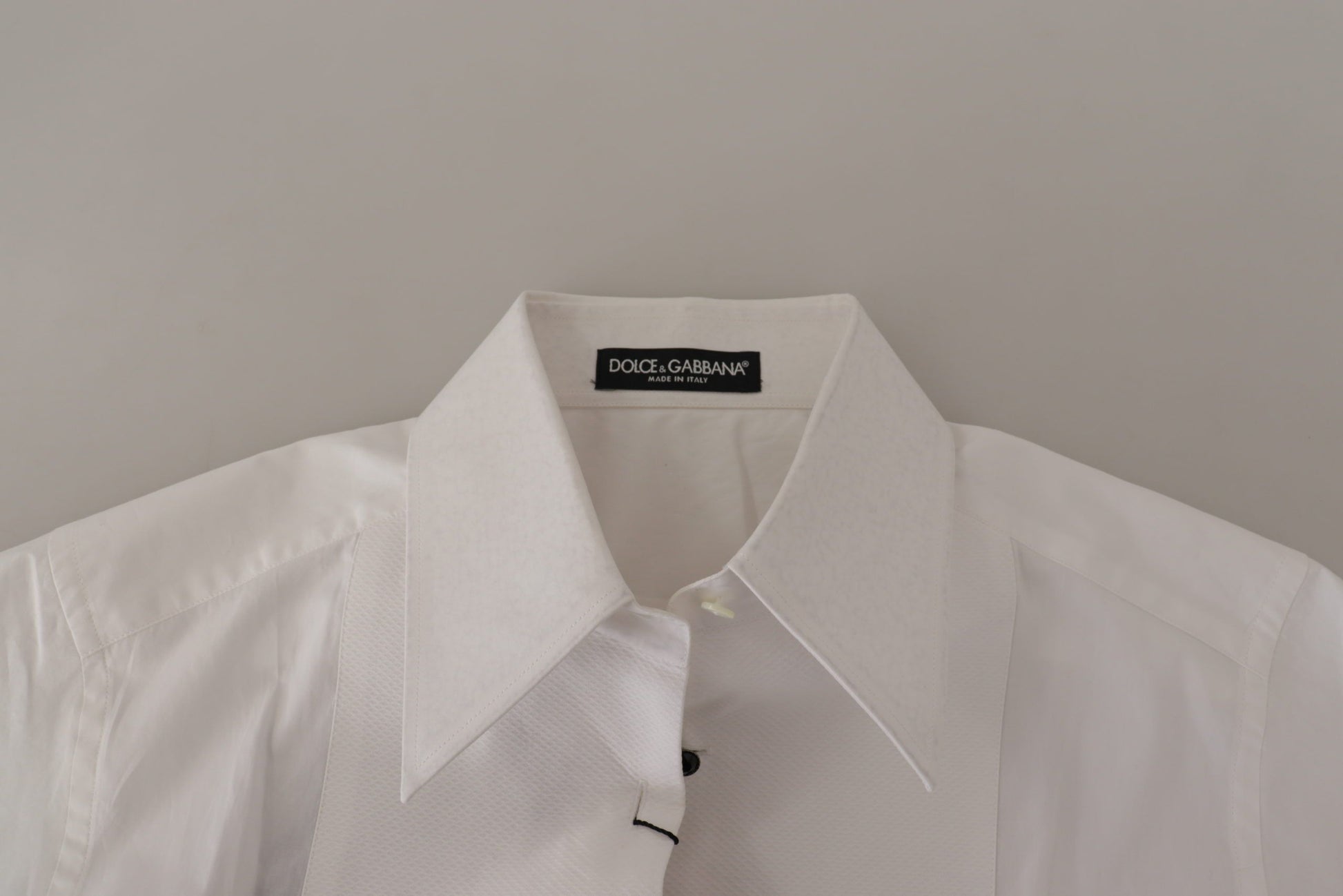 Dolce & Gabbana White Sleeveless Tuxedo Formal Blouse Top Dolce & Gabbana