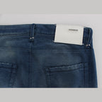 Acht Blue Wash Denim Cotton Stretch Slim Fit Jeans
