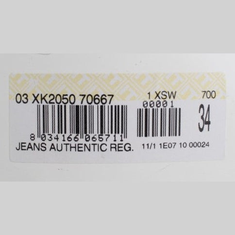 Acht Blue Wash Cotton Denim Regular Fit Jeans