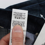 Acht Blue Wash Cotton Denim Slim Fit Jeans
