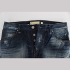 Acht Blue Wash Cotton Denim Regular Fit Jeans