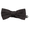Dolce & Gabbana Gray Polka Dot 100% Silk Neck Papillon Tie