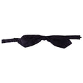 Dolce & Gabbana Blue Geometric Silk Adjustable Neck Papillon Tie