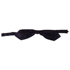 Dolce & Gabbana Blue Geometric Silk Adjustable Neck Papillon Tie