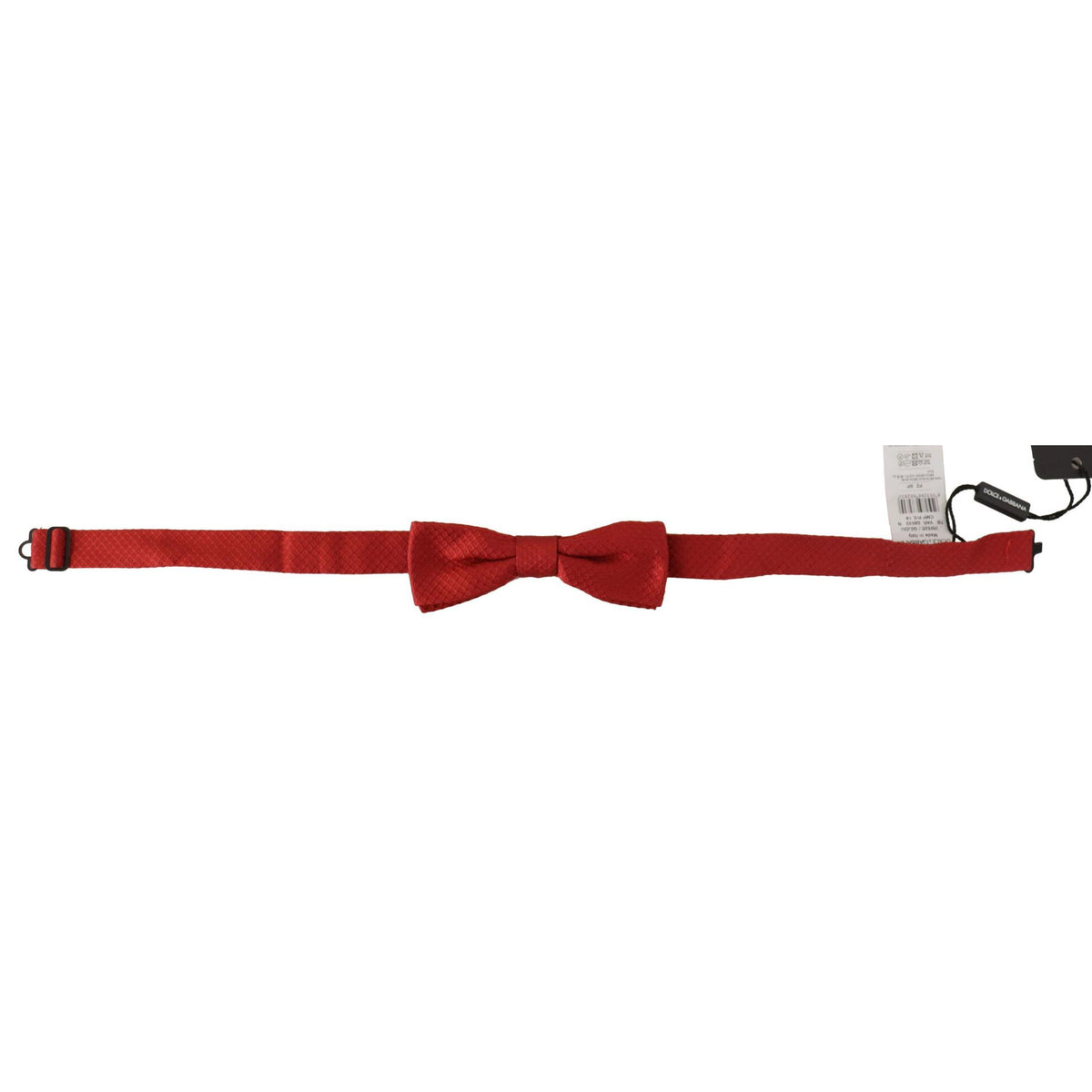 Dolce & Gabbana Red 100% Silk Adjustable Neck Papillon Tie