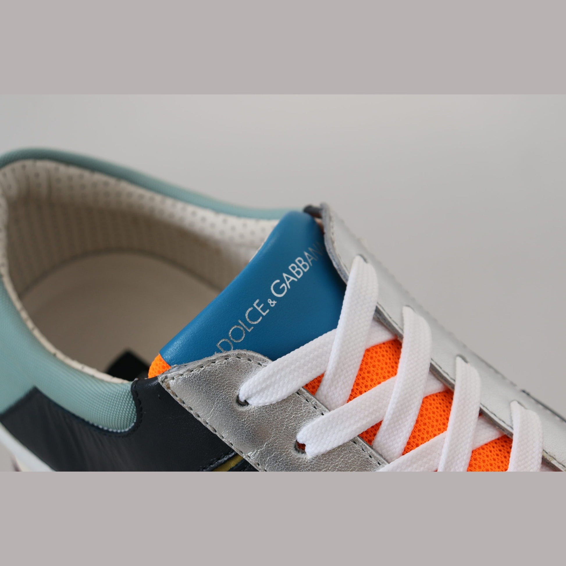 Dolce & Gabbana Multicolor Leather Sport Low Top Sneakers