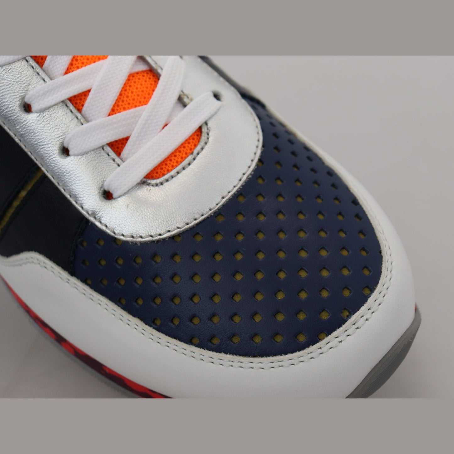 Dolce & Gabbana Multicolor Leather Sport Low Top Sneakers